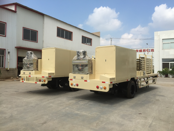 多臺YT6118型拱形屋頂設備協同施工，顯著提升倉間罩棚建設效率